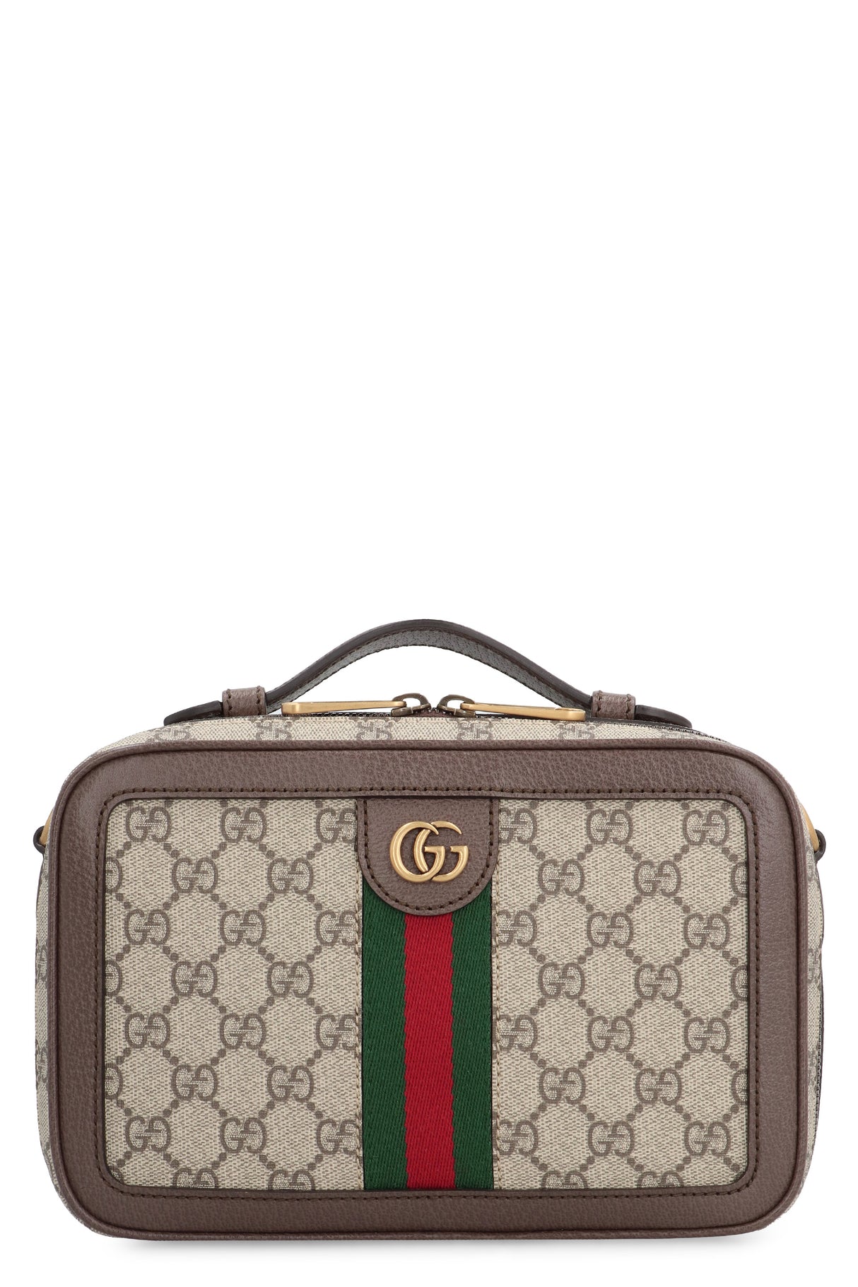 GUCCI Elegant Mini Supreme Canvas Shoulder Handbag - 24x16x7cm