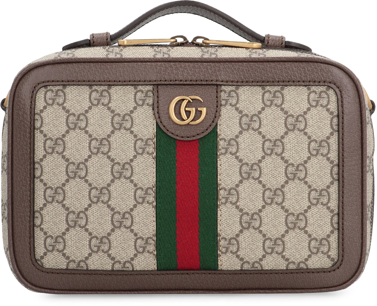 GUCCI Elegant Mini Supreme Canvas Shoulder Handbag - 24x16x7cm