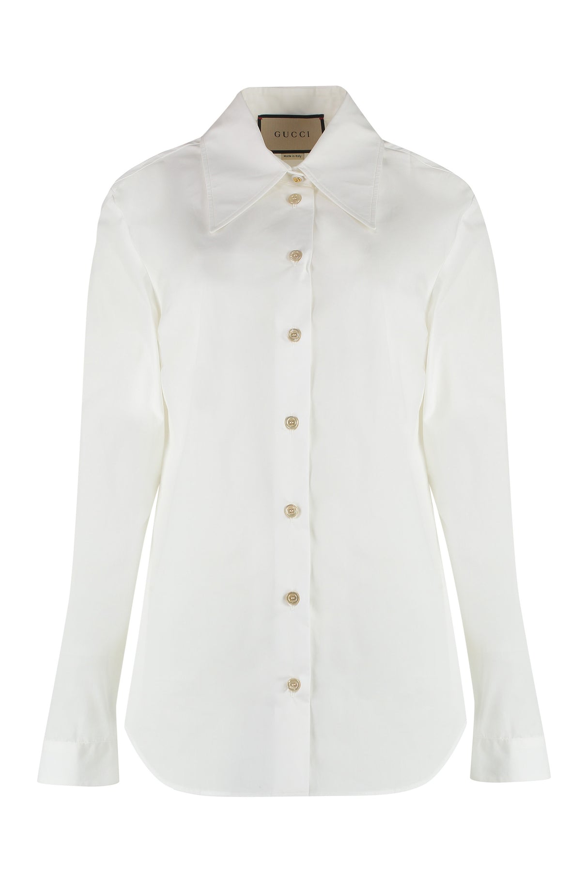 Gucci Printed Cotton Shirt in White for Women - FW23