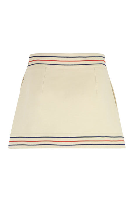 GUCCI Nude & Neutral Cotton Blend Skirt for Women | SS24 Collection