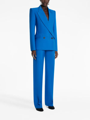 ALEXANDER MCQUEEN Women's Blue Wool Jacket for FW23