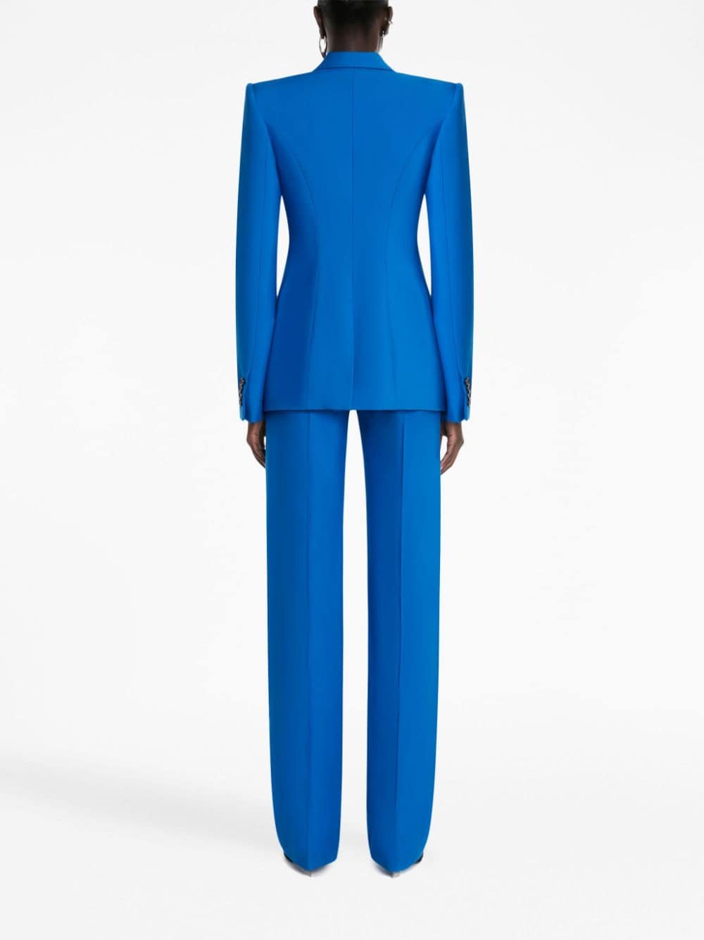 ALEXANDER MCQUEEN Women's Blue Wool Jacket for FW23