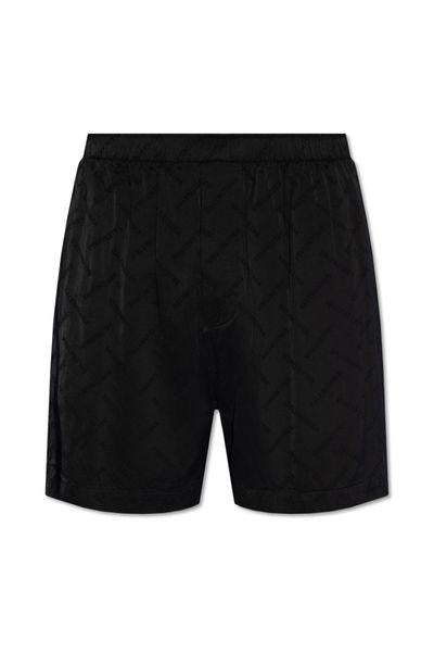 BALENCIAGA Stylish Black Pyjama Shorts for Men