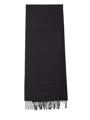 SAINT LAURENT Luxurious Black Cashmere Scarf for Men