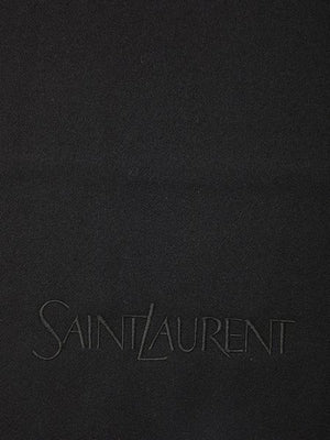 SAINT LAURENT Luxurious Black Cashmere Scarf for Men