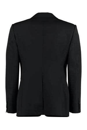 ALEXANDER MCQUEEN Men's Black Wool Tux Jacket for FW23