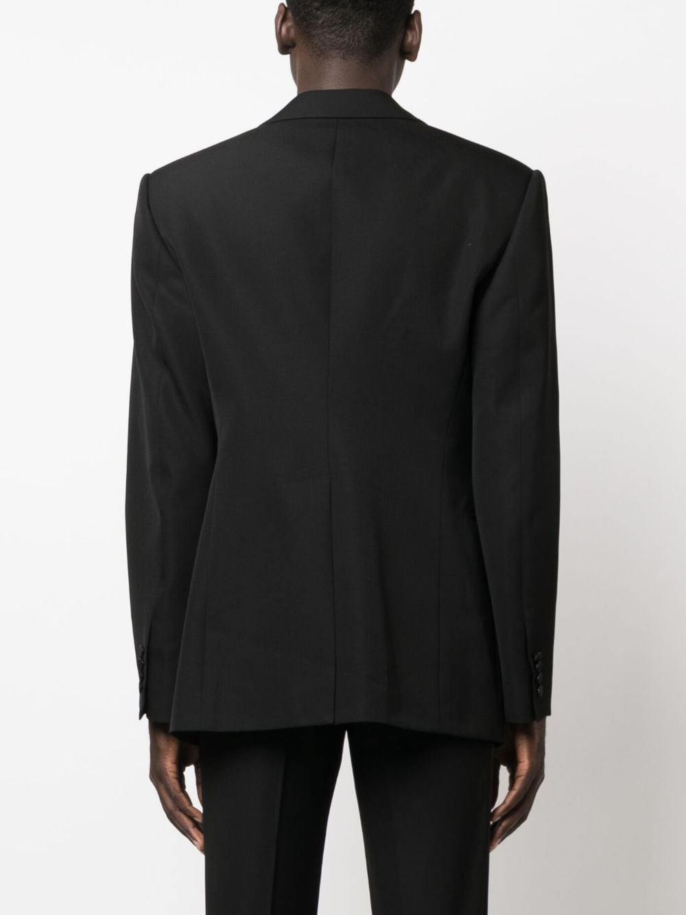 ALEXANDER MCQUEEN Single-Breasted Wool Blazer for Men