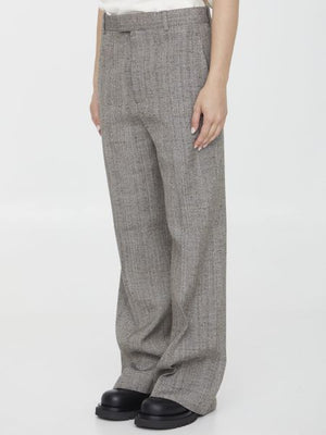 BOTTEGA VENETA Women's Wool and Silk Flare Pants - Grey