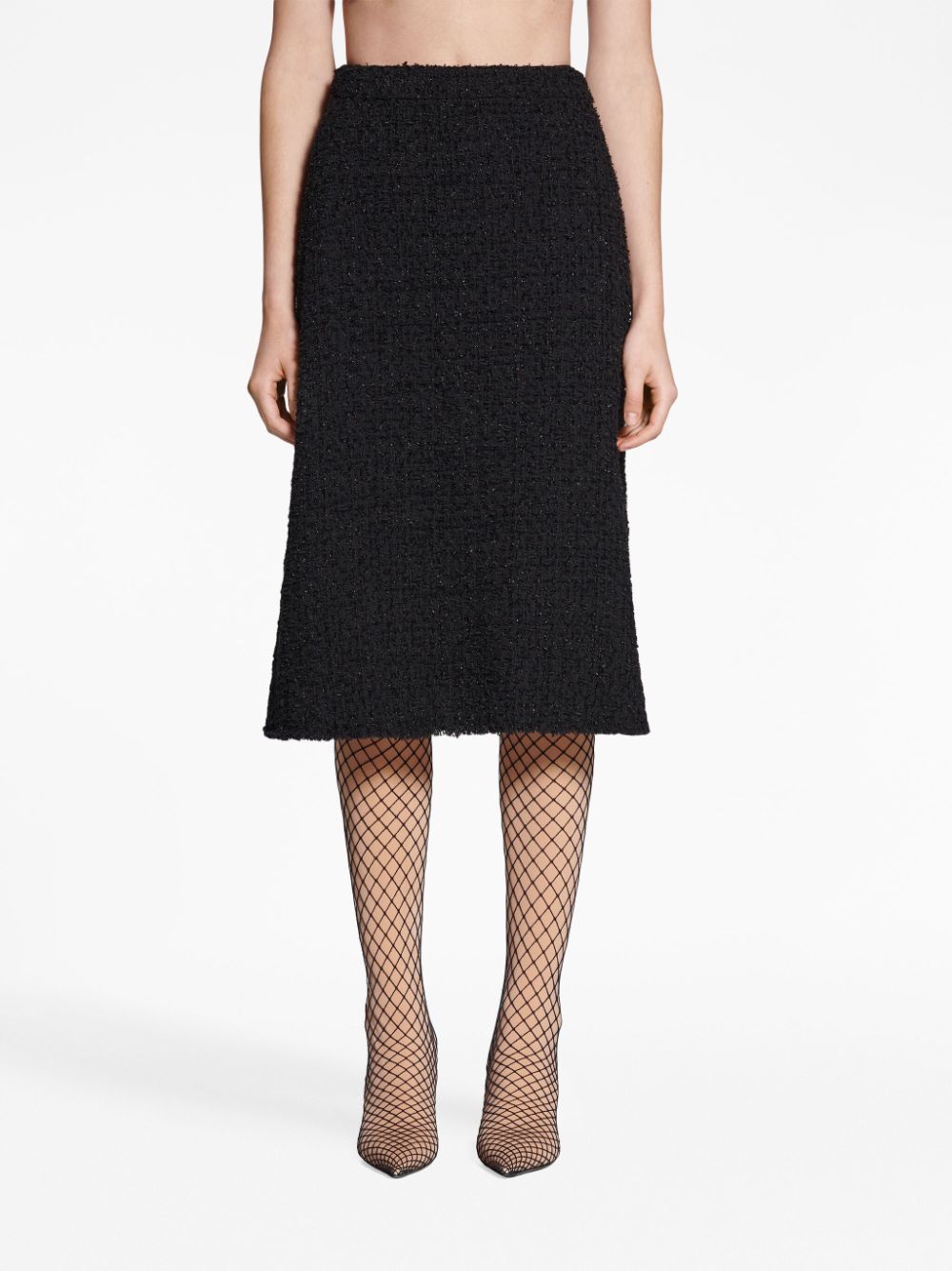 BALENCIAGA Luxe Black Mini Skirt for Women | 23FW Collection