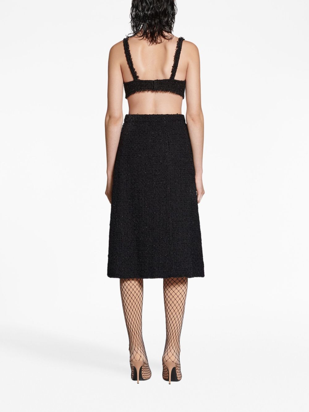 BALENCIAGA Luxe Black Mini Skirt for Women | 23FW Collection