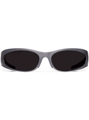 Fashion Forward Grey Oval Sunglasses for Women by Balenciaga Eyewear