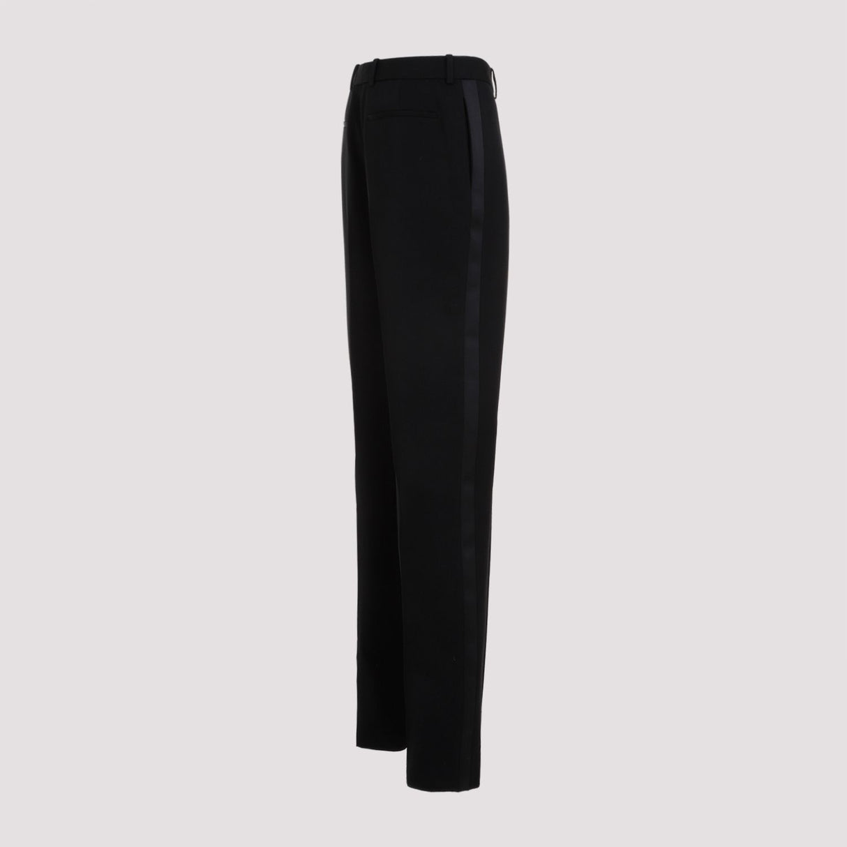 SAINT LAURENT Classic Black Wool Pants for Men - FW23