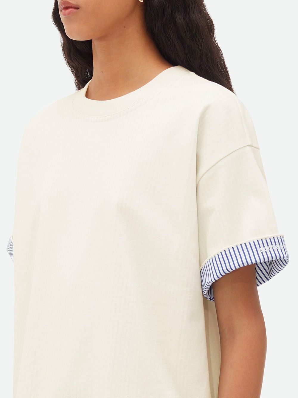 BOTTEGA VENETA Striped Double Layer T-Shirt for Women