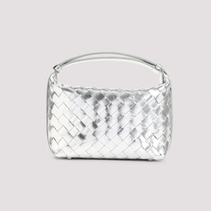 BOTTEGA VENETA Women's Metallic Mini Handbag - 20cm x 15cm x 9.5cm