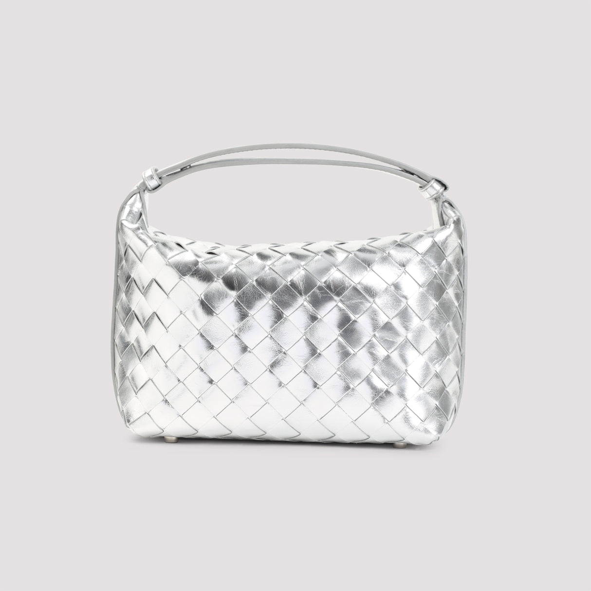 BOTTEGA VENETA Women's Metallic Mini Handbag - 20cm x 15cm x 9.5cm