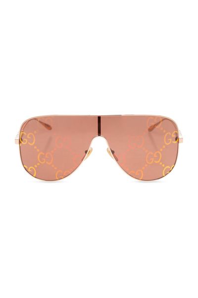 GUCCI Fashionable Gold Visor Sunglasses for Women - FW23