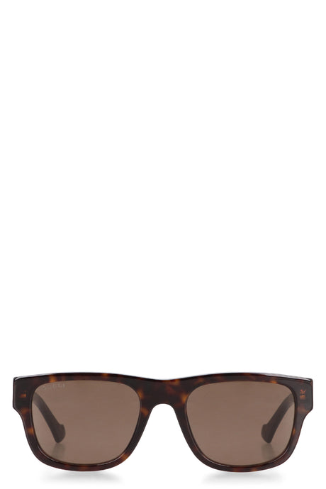 GUCCI Stylish Brown Squared Sunglasses for Men