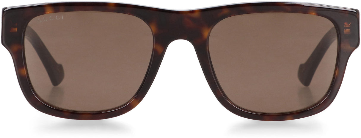 GUCCI Stylish Brown Squared Sunglasses for Men