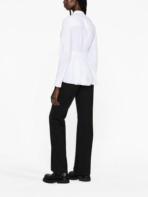 ALEXANDER MCQUEEN Women's White 23FW Shirts - Sophisticated Style for Fall/Winter 2024