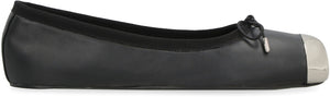 ALEXANDER MCQUEEN Punk-inspired Black Ballet Flats for Women