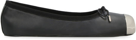 ALEXANDER MCQUEEN Stylish Black Ballet Flats for Women - FW23 Collection