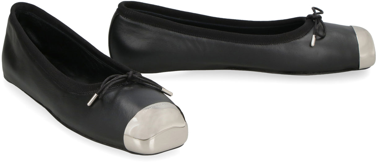 ALEXANDER MCQUEEN Stylish Black Ballet Flats for Women - FW23 Collection