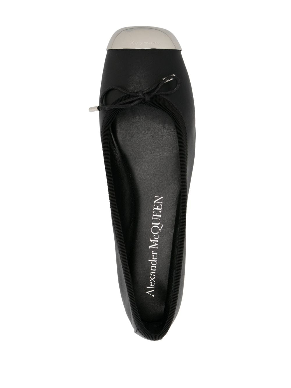 ALEXANDER MCQUEEN Punk-inspired Black Ballet Flats for Women