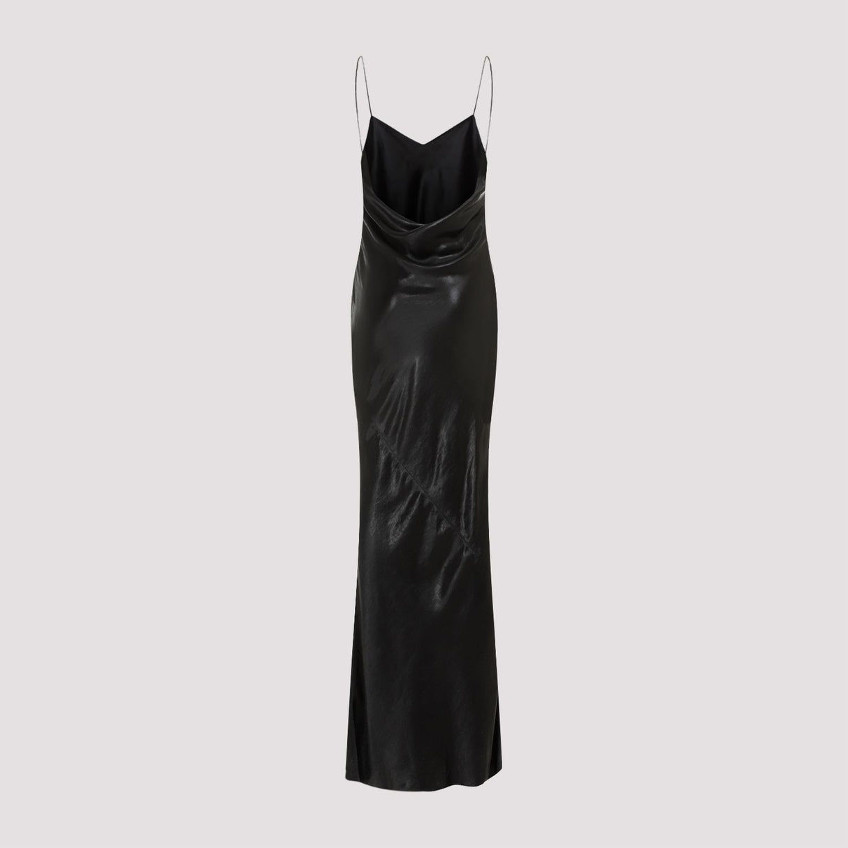 SAINT LAURENT FW23 Black Acetate Long Dress for Women