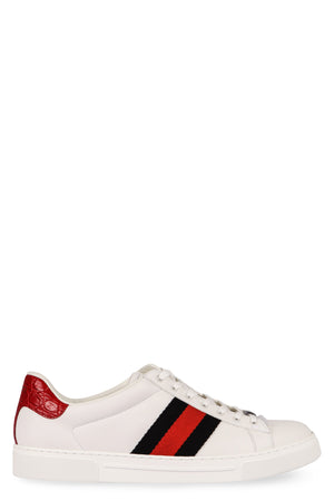 GUCCI Ace Leather Low-Top Sneakers