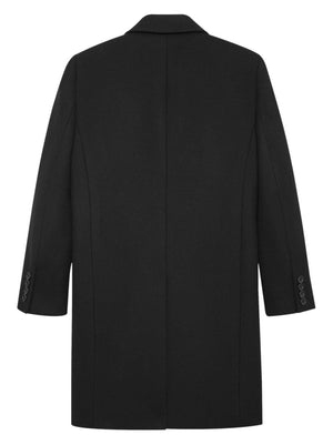 SAINT LAURENT Double-Breasted Black Wool Jacket for Men