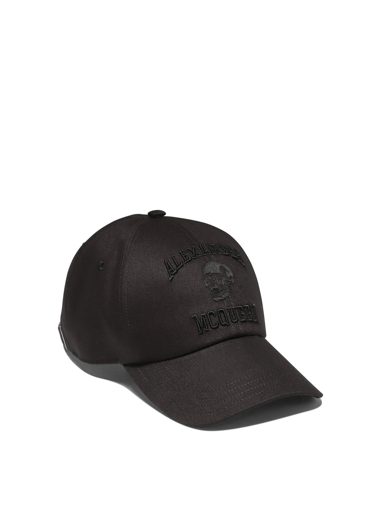 ALEXANDER MCQUEEN Stylish Varsity Cap for Men in Black