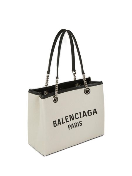 BALENCIAGA Organic Cotton Canvas Tote Bag for FW24