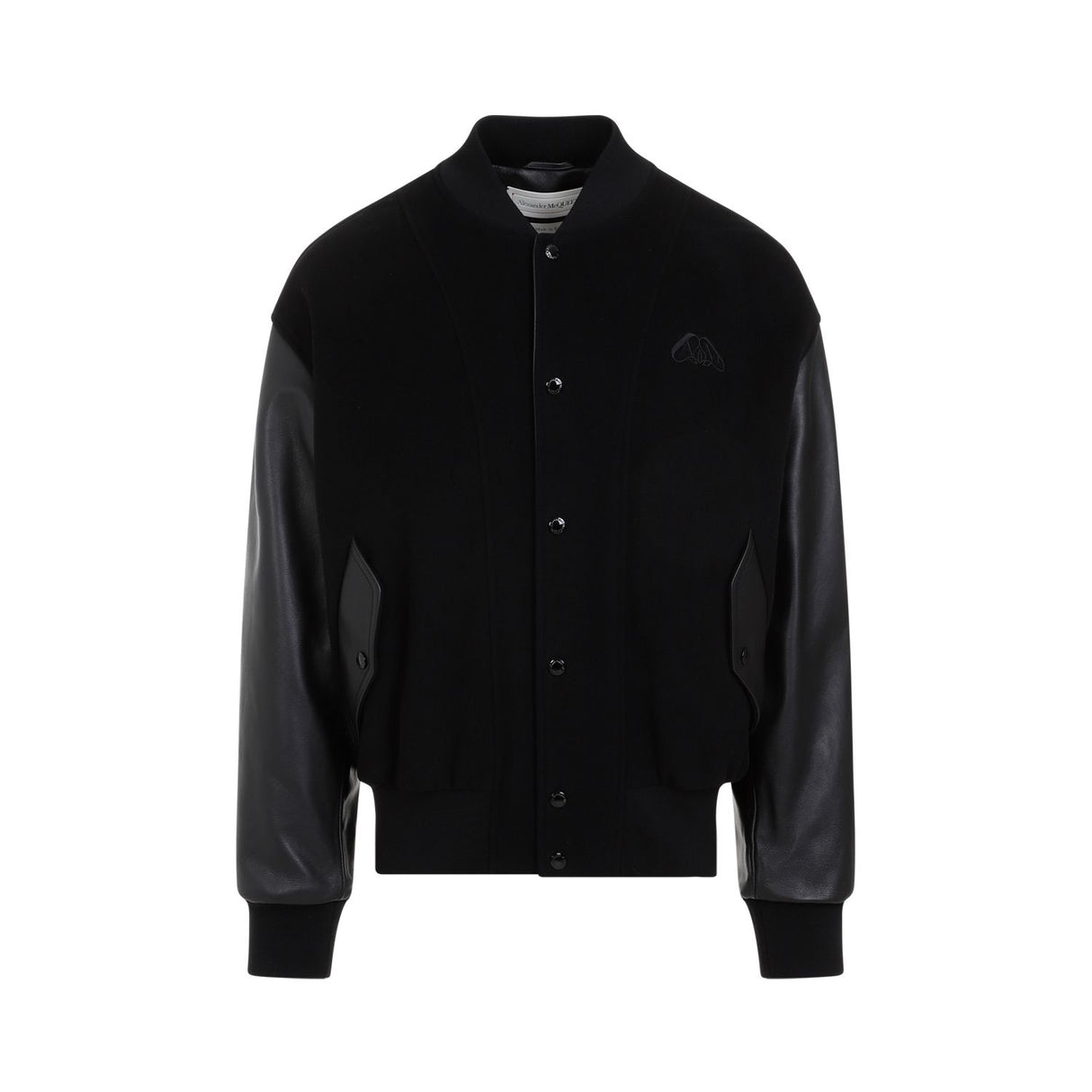 ALEXANDER MCQUEEN Luxurious Black Leather Jacket for Men