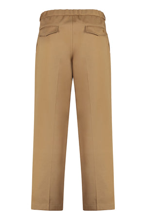 GUCCI Men's Tan Cotton Trousers for Spring/Summer 2024