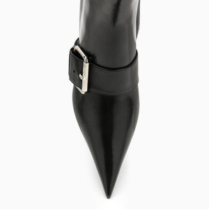 BALENCIAGA Women’s Knife Boot with Silver Buckle