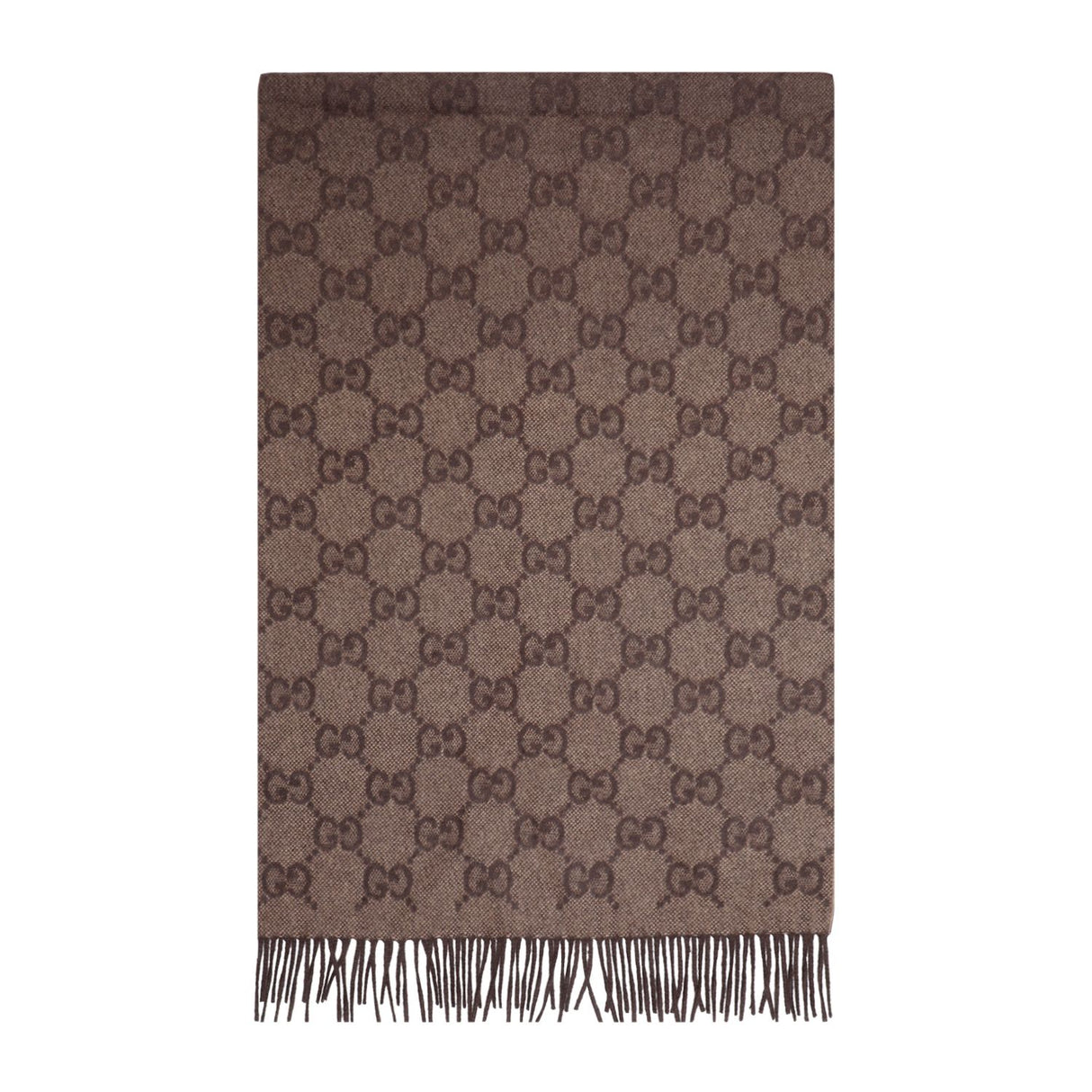 GUCCI Luxurious Cashmere Scarf in Rich Brown for Women - Must-have Accessory for SS24