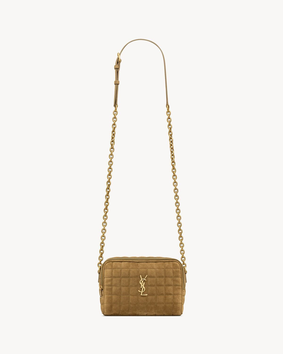 SAINT LAURENT GoldenLeaf Mini Crossbody in Calfskin