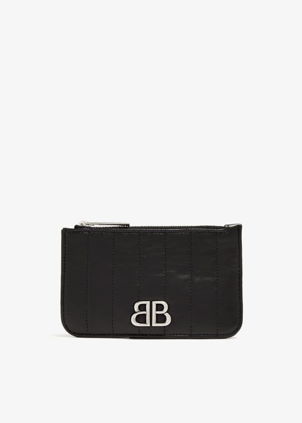 BALENCIAGA Mini Leather Wallet with Magnetic Closure