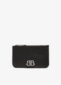 BALENCIAGA Mini Leather Wallet with Magnetic Closure