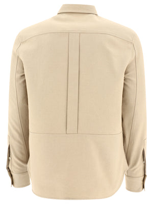 ALEXANDER MCQUEEN Beige 24SS Men's Jacket with Long Top Design