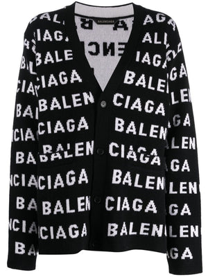 BALENCIAGA Women's Black Knit Sweater - 24SS Collection