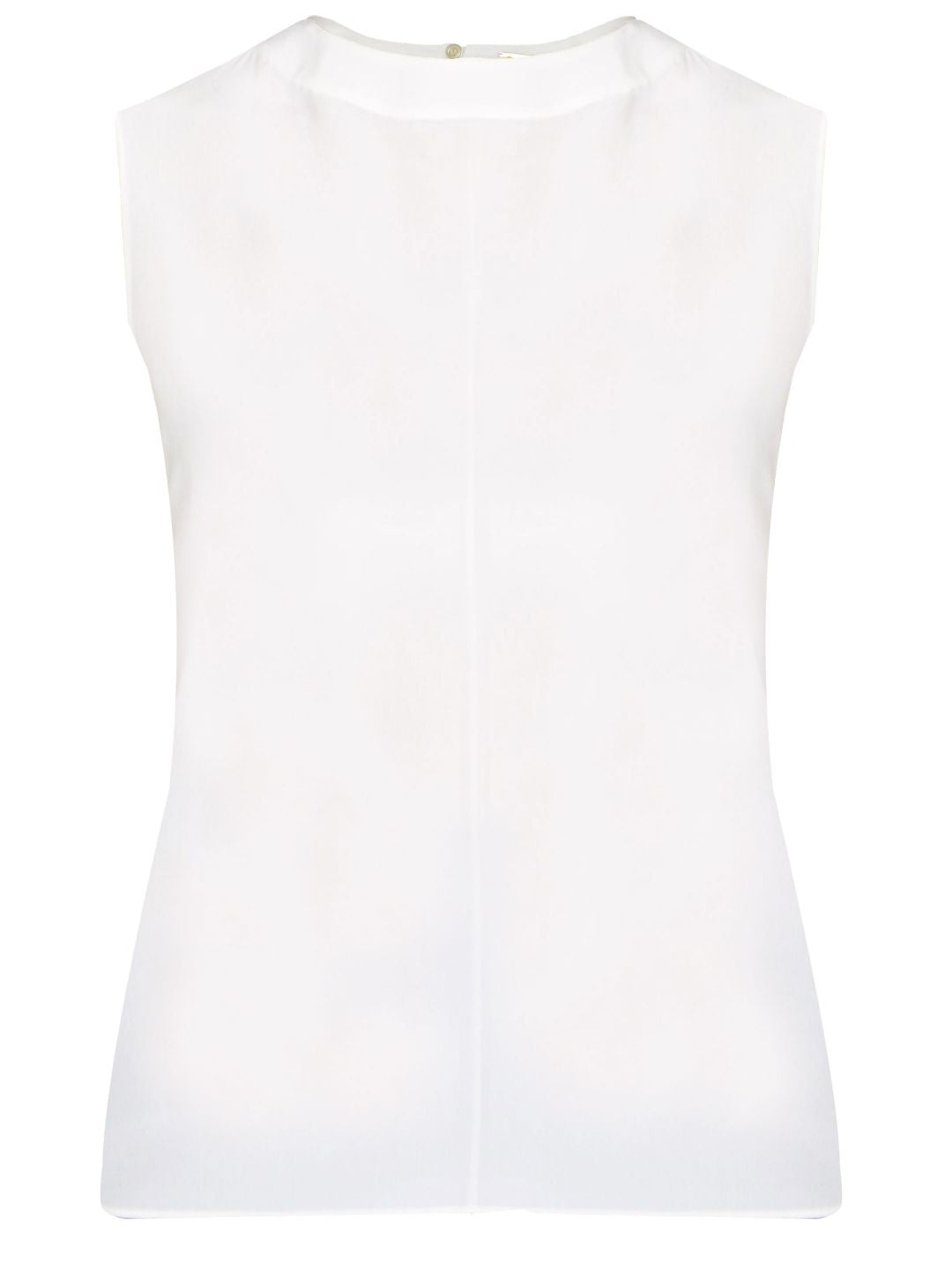 SAINT LAURENT Elegant Silk Top with Keyhole Back