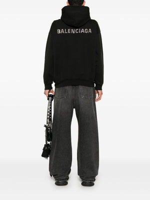 BALENCIAGA Distressed Hooded T-Shirt in Standard Men's Sizing