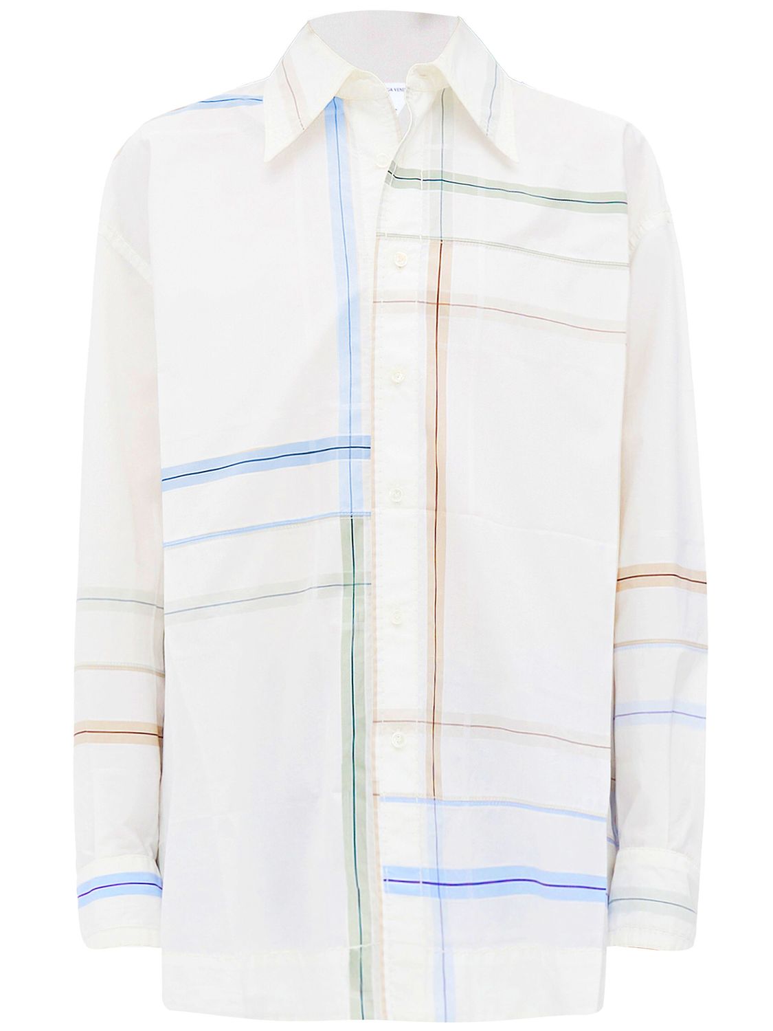 BOTTEGA VENETA Checkered Cotton Shirt for Women - White