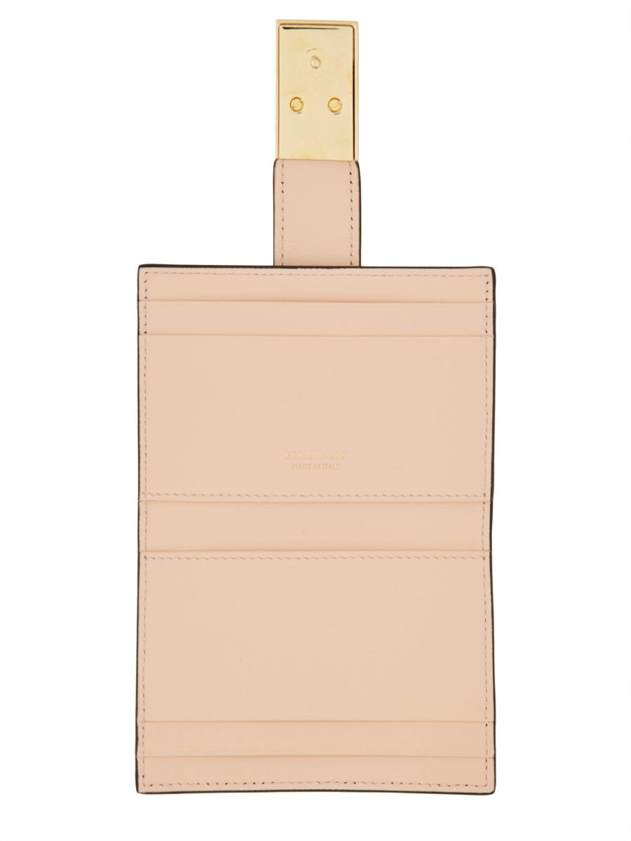 FERRAGAMO Mini Leather Card Holder