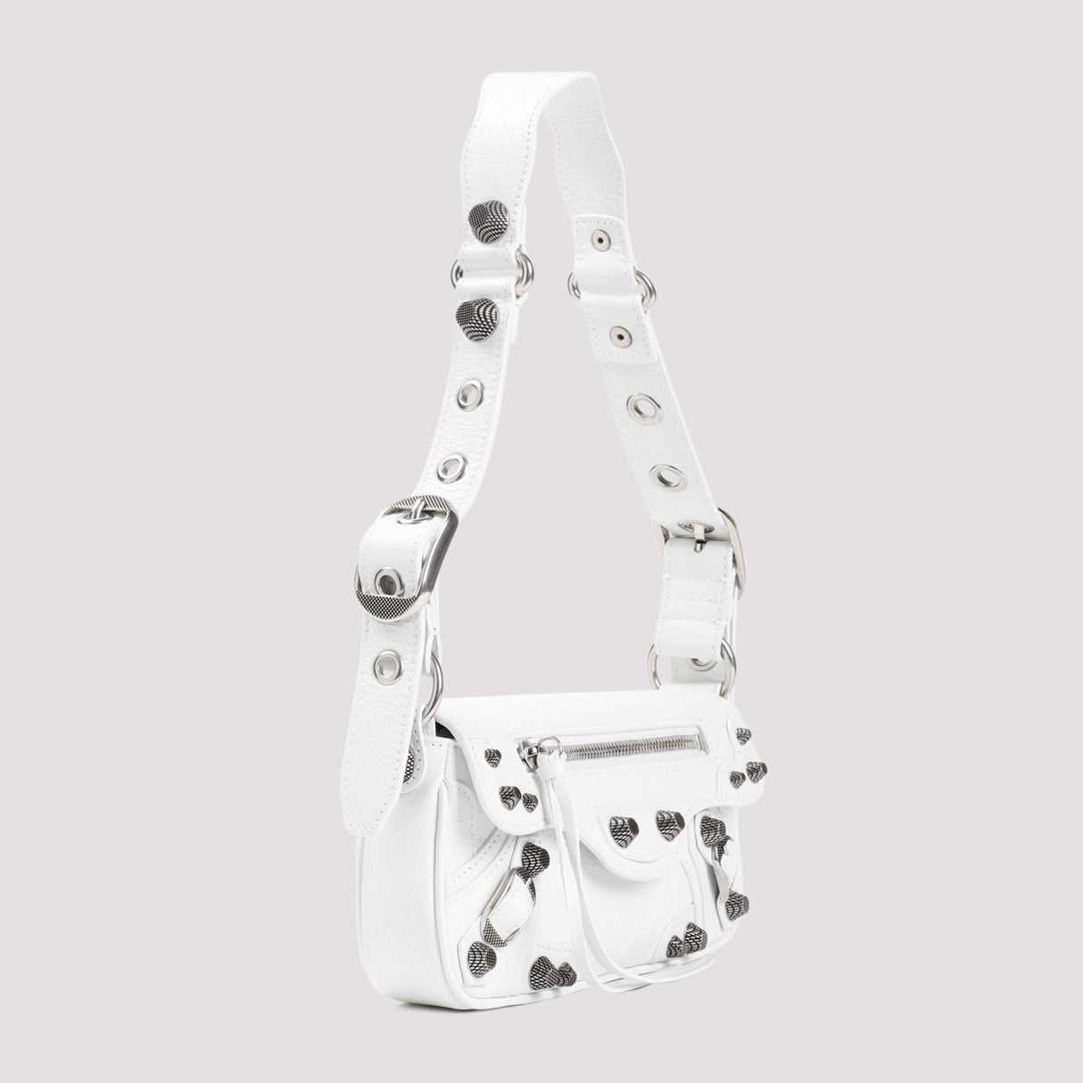 BALENCIAGA Le Cagole Sling Shoulder Bag - White