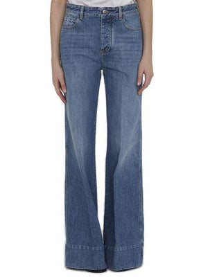 BOTTEGA VENETA High-Waist Wide-Leg Fashion Jeans