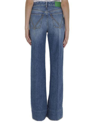 BOTTEGA VENETA High-Waist Wide-Leg Fashion Jeans