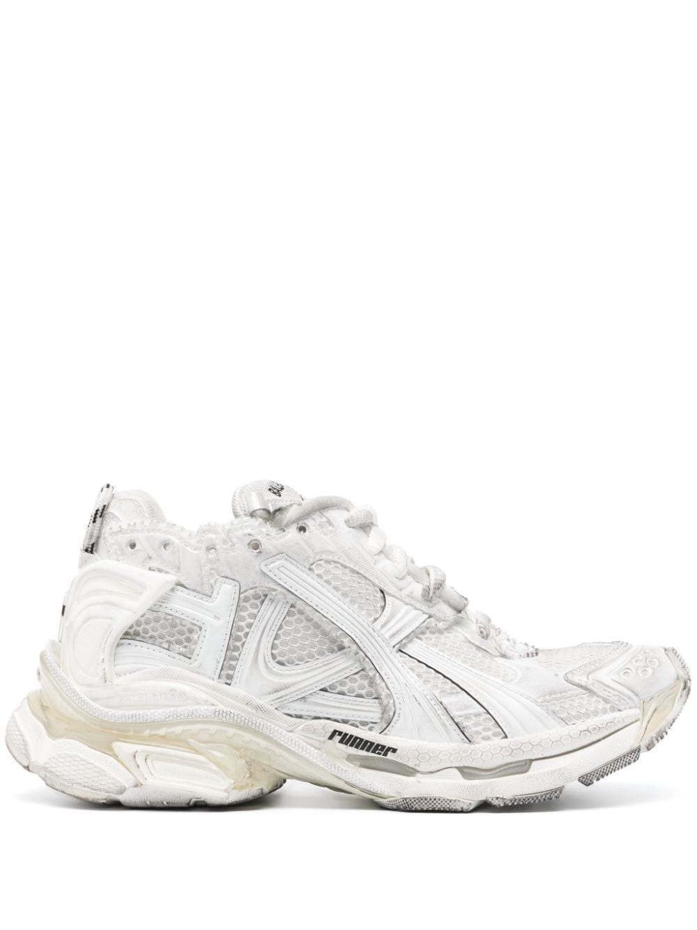 BALENCIAGA Worn-Out Effect Runner Sneakers - Size 7