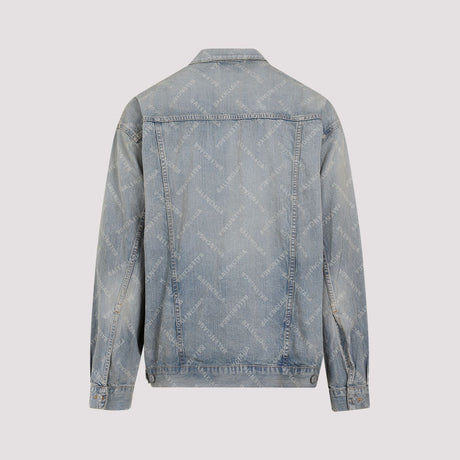 BALENCIAGA Vintage Denim Jacket for Men - Oversized Fit